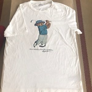 Men’s polo bear tee  size large